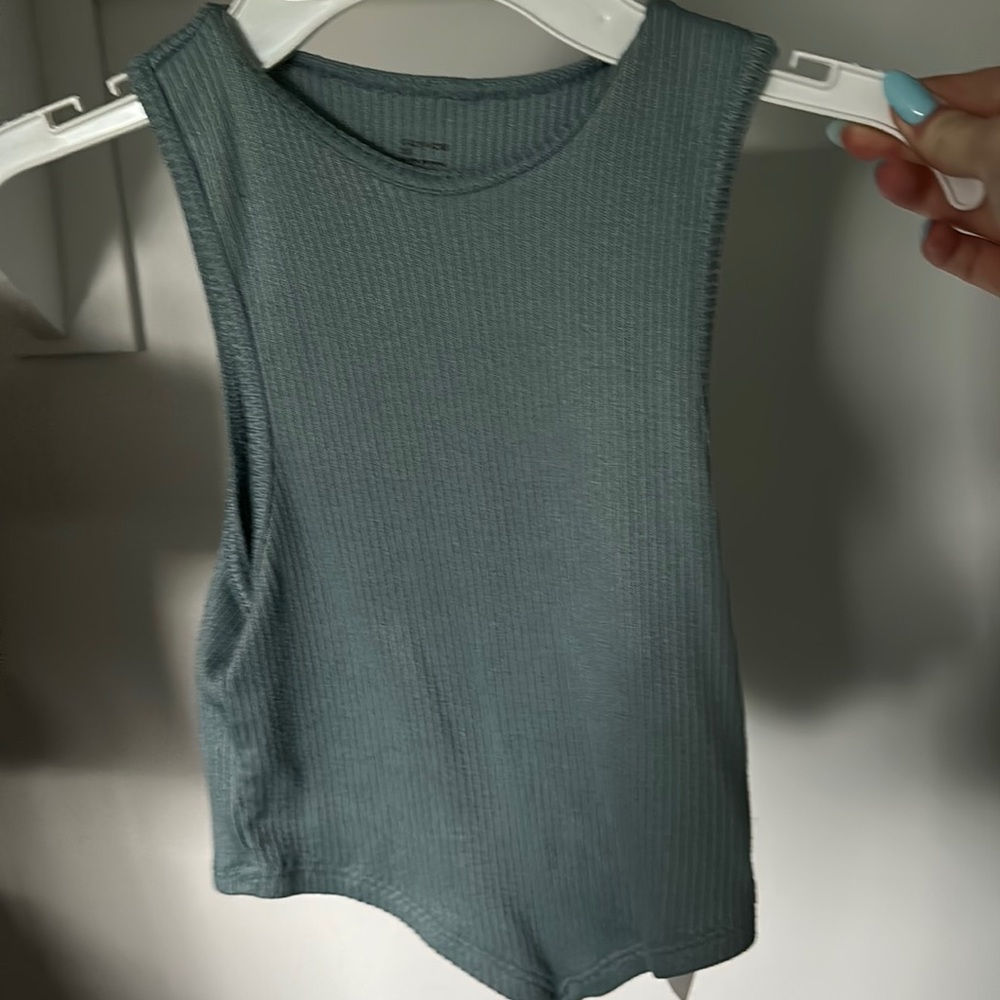 Women's comfy blue tank top